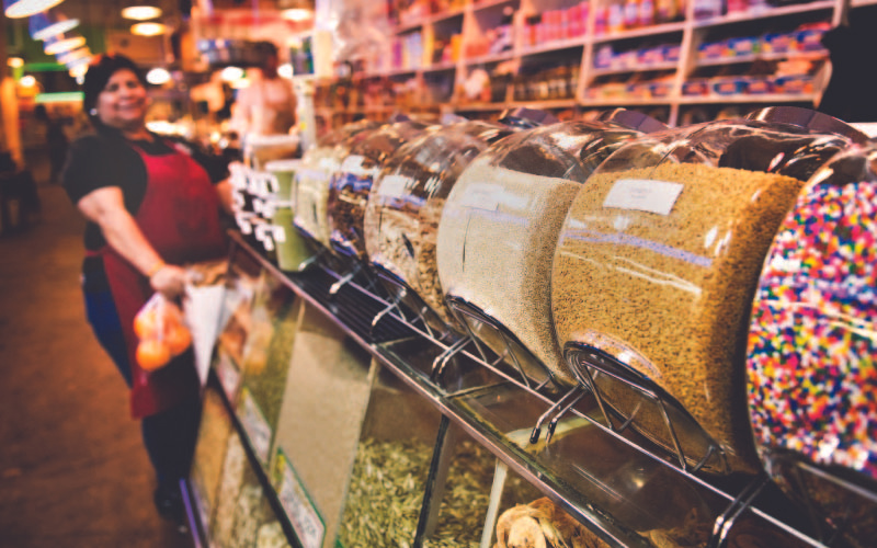 Shopping at refillable shops is one way to greatly reduce the amount of waste which is used in packaging.